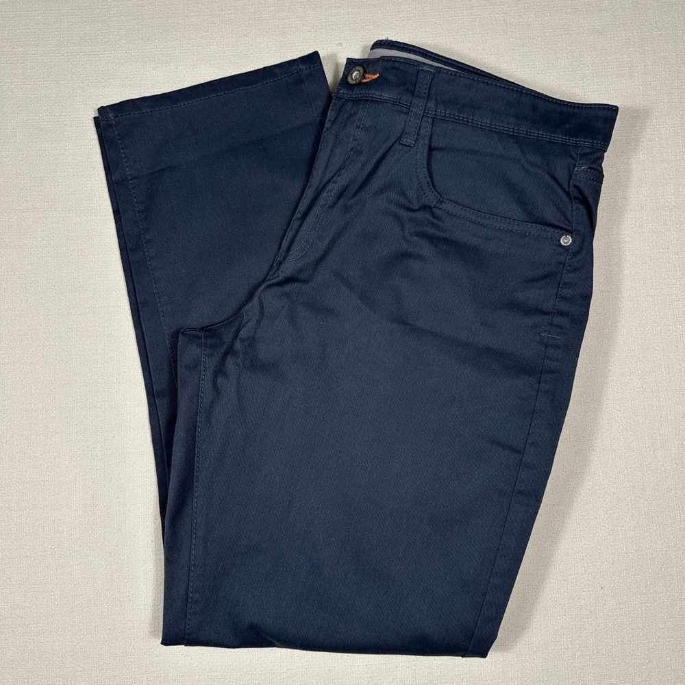 Weatherproof Vintage Straight Fit Pants Mens 36x30 Navy Blue Excellent Stretch